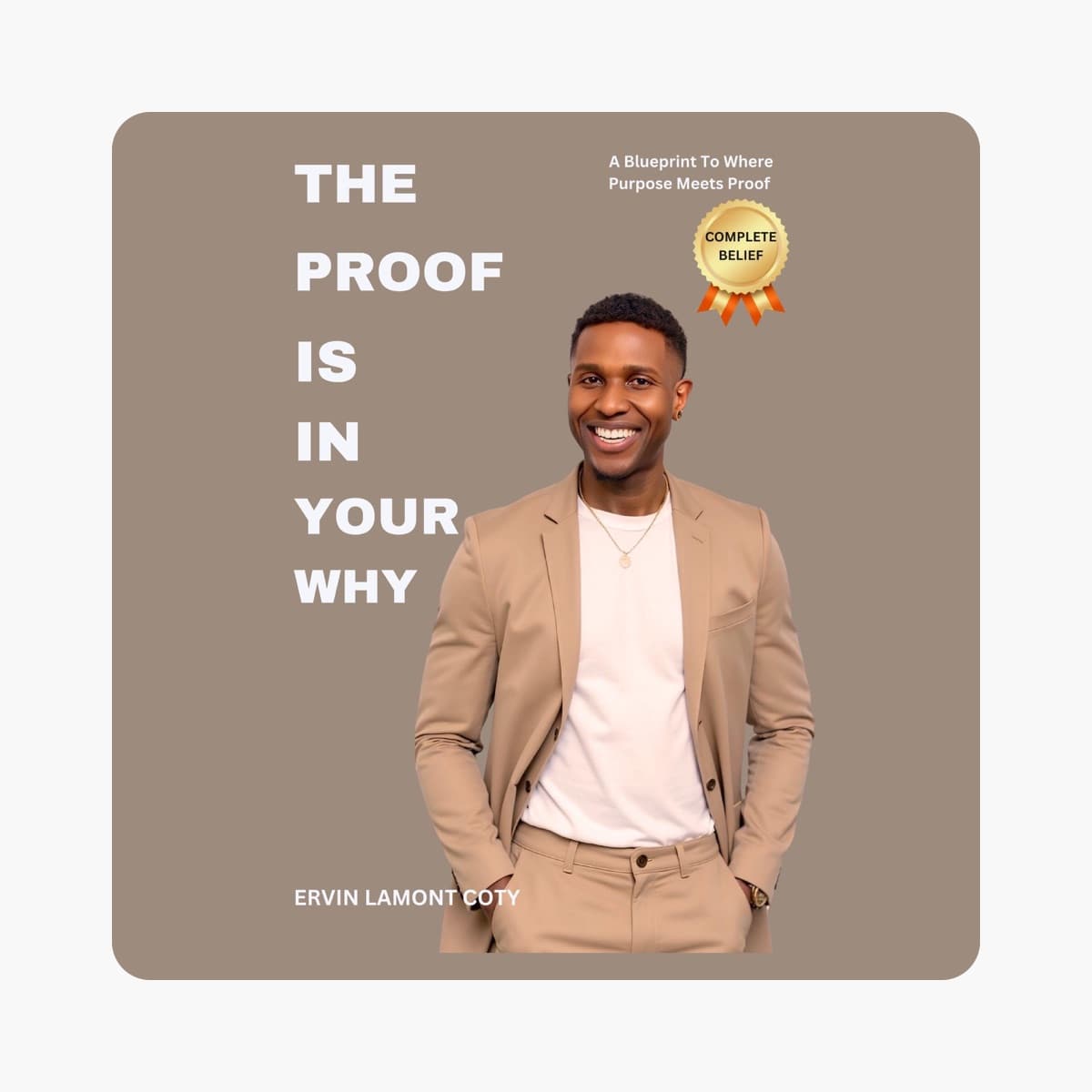 The Proof Is in Your Why — Audiobook cover, by Ervin Coty